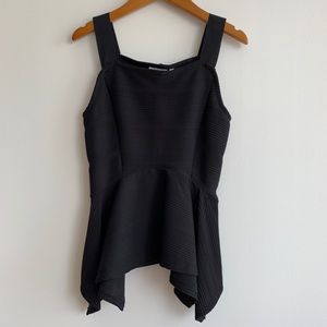 Anthropologie | Black Peplum Top